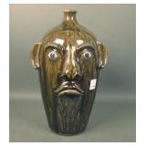 Signed Joe Reinhardt Pottery Face Jug