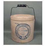 St. Albans Creamery Covered  Butter Crock