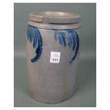 Vintage 1/2 Gallon Decorated Salt Glaze Crock