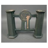 Roseville Pottery Green Matte Rose Craft Bud Vase