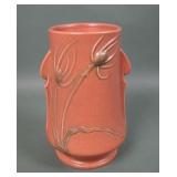 Roseviille Pottery Red Teasel Arts & Crafts Vase