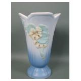 Weller Pottery Blue Floral Decorated Panella Vase