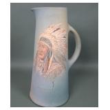 1899 Weller Dickensware Native American Tankard