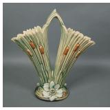 Marked Weller Art Pottery Ardsley Double Bud Vase