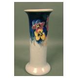 Weller Pottery Eocean Vase with Pansy Decoration