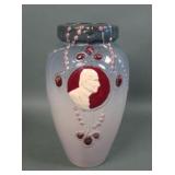 Weller Cameo Jewel Vase, Pope Pius X