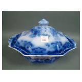 Samuel Alcock & Co. 'Sabroan' Flow Blue Tureen