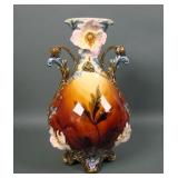 19th Century French Majolica Art Noveau Vase