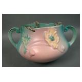 Roseville Art Pottery Poppy Hanging Planter