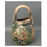 Roseville Pottery Imperial I Handled Basket
