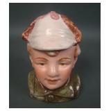 Austrian Majolica Two Piece Tobacco Jar./Humidor