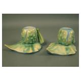 Pair of Roseville Thornapple Candle Holders