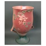 Roseville Pottery Pink/ Green Columbine Vase