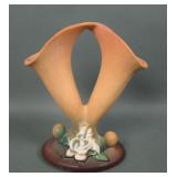 Roseville Pottery Gardenia Double Cornucopia