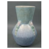Roseville Pottery Blue Topeo Art Deco Vase