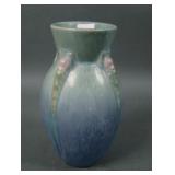 Roseville Pottery Blue Topeo Art Deco Vase