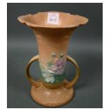 Roseville Pottery Yellow Cosmos Handled Vase