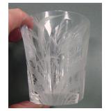 Signed Libbey Cut Crystal Shot Glass