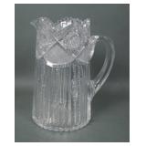 American Brilliant Cut Crystal Water Pitcher