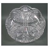 American Brilliant Cut Crystal Low Cut Bowl