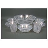 Beatty & Sons Clear Opal Victorian Glass Lot