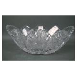 American Brilliant Cut Crystal Oval Center Bowl