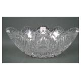 American Brilliant Cut Crystal Oval Center Bowl
