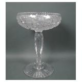 American Brilliant Cut Crsytal Compote