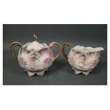 Unmarked Prussia Sunflower Creamer & Sugar