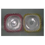 Two Hobbs Brockunier Frances Ware Brides Bowls