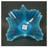 Fostoria Bue Opal Heirloom Handkercheif Bowl