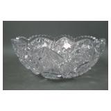 Signed Libbey American Brilliant Cut Bowl