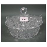 American Brilliant Cut Russian Cut Covered Dish