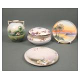 Four Piece Marked Nippon Porcelain Lot