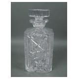 Lead Cut Crystal Liquor Decanter & Stopper