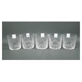 Five Signed Waterford Lismore Cocktail Stems