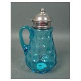 Hobbs Crystal Blue IVT Syrup Jug & Lid