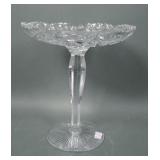 Signed Libbey Cut Glass Low Compote