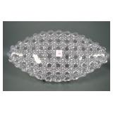 American Brilliant Cut Crystal Oval Ice Cream Tray