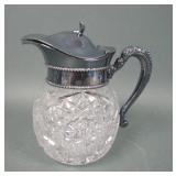 American Brilliant Cut Crystal Syrup Jug