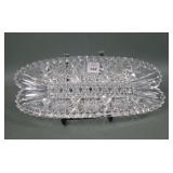 American Brilliant Cut Crystal Celery Tray