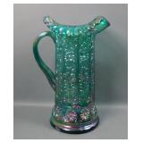Fenton Spruce Green Milady Carnival Glass Tankard