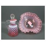 Fenton Cranberry Opal Hobnail Items