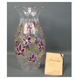 1981 Fenton Louise Piper Clematis Vase