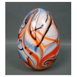 1976 Fenton/ Barber Art Glass Egg Paperweight