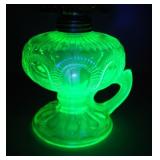 Imperial Vaseline Zipper Loop Finger Lamp