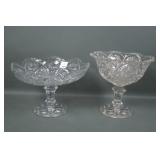 Two M'Burg Crystal Potpourri Compotes