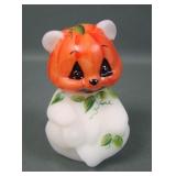Fenton Satin Decorated Halloween Bear