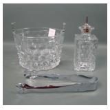 Fostoria American Ice Bucket & Bitter Bottle