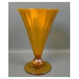 Fenton Tangerine Opal Stretch # 573 Ball Base Vase